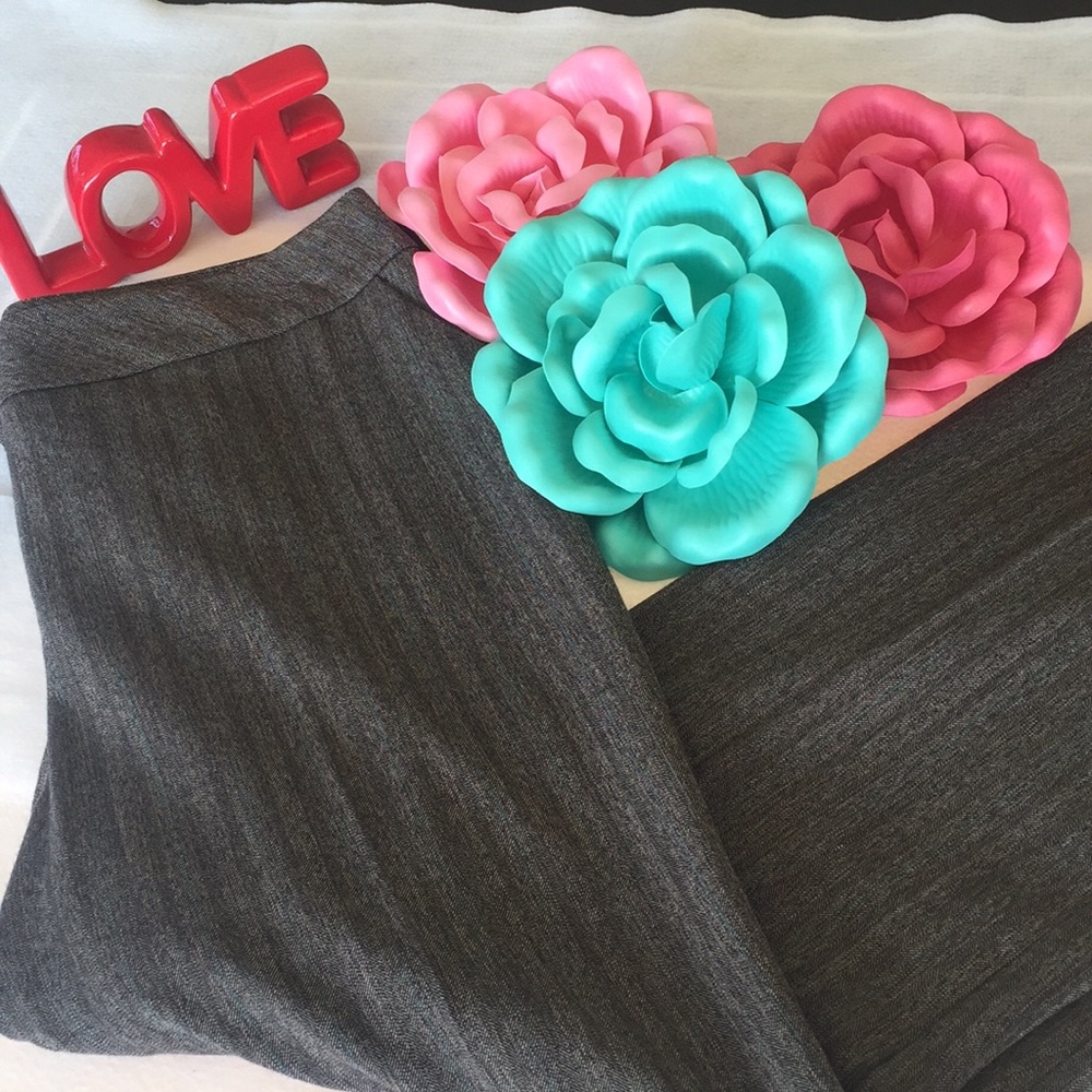 EUC Gray/Black/Teal slacks